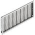 Ventilation Grille Rectangle 230x68mm Plastic Chrome 571.54.248