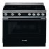 Smeg Por CPF9IPBL Range Ckr Ind Black/Stainless Steel 535.64.851