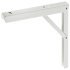 Hinged Bracket Adj 300mm 60kg/Pr Steel Wht 287.55.730