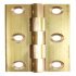 Butt Hinge Heavy Gauge 64 x 38 mm Brass With brass pin Polished chrome 354.10.240