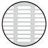 Ventilation Grille Rectangle 480x100mm Anodised Silver Fire Rated - view 2