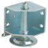 Plinth Adj w Bracket M8 150kg LH Galvanised Steel 637.23.911