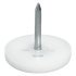 Pin Type Glide D10mm Plastic Wht 650.02.100