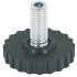 Base Leveller with Ball Joint and M8 x 22 mm Threaded Bolt Plastic Plastic plate Ø 25 mm base height 10 mm 651.08.301