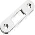 Striking plate for roller shutter mortise lock Steel nickel plated For screw fixing 230.39.990