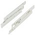 Roller Drawer Runner Base Full 50kg 450mm Wht 423.46.746