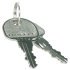 Dead bolt rim lock With fixed plate cylinder backset 25 mm Standard profile for series production of furniture Keyed different cylinder length 22 mm black key cap mounting: Right hand - view 2