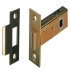 Mortice Latch Tubular Heavy Duty Latchbolt Operated by Lever Handles Backset 100 mm case size 123 mm satin brass 911.03.315
