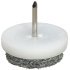 Pin Type Glide White Plasic with Grey Felt Glide Ø 28 mm 650.20.304