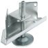 Plinth Adj w Bracket M10 150kg Galvanised Steel 637.23.900