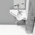 Support Washbasin Flexi Version Ropox Left hand version - view 2