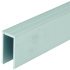 Headrail Cubicle Fittings for 12-13 mm Board Partitions Aluminium Satin anodised finish 980.07.901