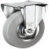 D100mm Castor Fixed without Brake Plastic Galvanised 670.02.532