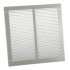 Louvered Air Transfer Grille for use with Intumescent Fire Grille or on their own Mild Steel Satin silver Cut out of door required (width x height): 152 x 152 mm 959.20.009