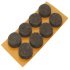 Felt Glide Round Self Adhesive Ø 18 mm brown 650.06.102