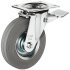 D100mm Castor Fixed without Brake Plastic Galvanised - view 3