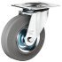 D100mm Castor Fixed without Brake Plastic Galvanised - view 2