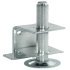 Plinth Adj w Supp Bracket M10x100mm Galvanised Steel 637.30.941
