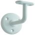 Handrail Bracket Suitable for Flat Based Handrails Depth 63 mm Mild Steel White epoxy finish 986.08.407