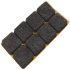 Felt Glide Square Self Adhesive L x W: 100 x 100 mm brown 650.06.129