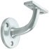 Handrail Bracket Suitable for Flat Based Handrails Depth 71 mm Aluminium Satin anodised finished 986.08.309