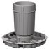 Adjustable Plinth Foot Foot and Shaft Sections Plastic For plinth height 100 mm black 637.38.710