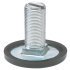 Plinth Adj Fit M8x45mm D23mm Galvanised Steel/Black 637.05.210