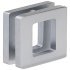 Flush Pull Handle Brass 110 x 60 mm for Glass Doors Satin nickel plated finish 901.01.216