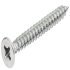 Hospa Chipboard Screw, Countersunk Head, PZ, Fully Threaded, Galvanized, 4 x 17 mm - view 2