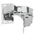 Swing Up 90D Hinge for Mnt w Panel wo SC 356.36.600
