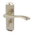 Lever Handles on Backplates for Bathroom Lock Zinc Alloy Welford Designed for interior doors Polished chrome 901.78.336