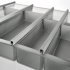Cutlery Tray Set for Blum Tandembox Ninka Cuisio  For cabinets with 15/16 or 18/19 mm board thickness (variable soft edges) For drawer depth 450 mm for cabinet width 500 mm graphite 556.24.201