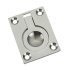 Flush Ring Pull Handle 50x38x11mm Brass PC 911.26.263