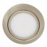 LED Downlight 12 V Rated IP 20 2.4 W Loox Compatible Brushed nickel plated finish light colour 3000 K 833.01.670
