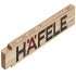 Ruler Pocket Beech with Steel Joints Häfele With spring metric reading Length 2000 mm 002.80.213
