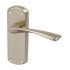 Lever Handles on Backplates for Lever Lock Zinc Alloy Olton Designed for interior doors Satin nickel 901.78.327
