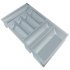 Plastic Cutlery Insert for Nominal Depth 500 mm for Cabinet Width 300-1000 mm With horizontal cutlery compartments Size 40/60 for cabinet width 400 mm 556.53.540
