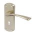 Lever Handles on Backplates for Latch Zinc Alloy Olton Designed for interior doors Satin nickel 901.78.329
