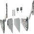 Parallel Lift Up Front Fitting for One-Piece Flaps Free Up For one-piece flaps made from wood glass or with aluminium frame Cabinet height 320-360 mm min. flap height 280 mm flap weight 4.8-9.3 kg grey - view 3