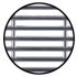 Ventilation Grille Rectangle 230x68mm Plastic Chrome - view 2