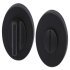 RO12 Escutcheons D52mm WC Set Zinc Alloy Black 900.54.991