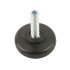 Base Leveller with M8 x 22 mm Threaded Bolt Plastic Black Ø 39 mm base height 11 mm 651.09.304
