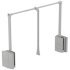2004 WithRobe Pull Rail 770-1200mm Chrome/Black 805.20.056