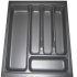 Plastic Cutlery Insert Depth 431mm Slate Grey to Suit Matrix Box A Drawer Systems For cabinets with 18/19 mm board thickness Width 424 mm for cabinet width 500 mm 550.26.305