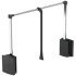 2004 WithRobe Pull Rail 600-1000mm Black/Chrome 805.20.031