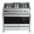 Cooker Dual Fuel with Double Oven 1200 mm Smeg Opera A4-81 - Stainless steel 536.04.853