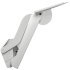 Single Door Flap Fitting Complete Set Free Space 1.8 Push 90° or 107° opening angle White 372.27.705