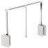 2004 WithRobe Pull Rail 440-610mm Wht/Chrome 805.20.824