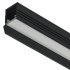 Aluminium Profile for Recess Mounting Loox5 LED Flexible Strip Lights 1105 Length 3000 mm depth 11.5 mm diffuser width 11 mm Black 833.95.727