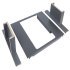 Flexible Hanging Frame for Blum Legrabox Ninka One2Seven Waste Bin System For cabinet width 450 mm Dark grey 503.68.464